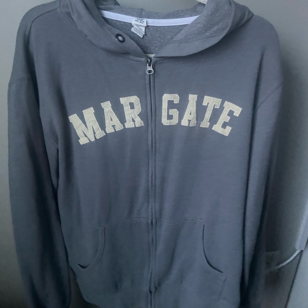 Blue 84 grey MARGATE zip up sweatshirt